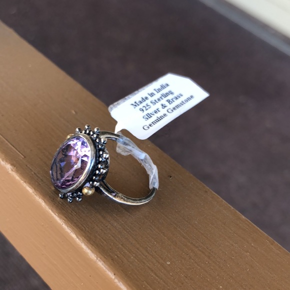 NWT Stunning Amethyst & 925 Sterling Silver Ring 💍 Size 8 - Picture 17 of 17